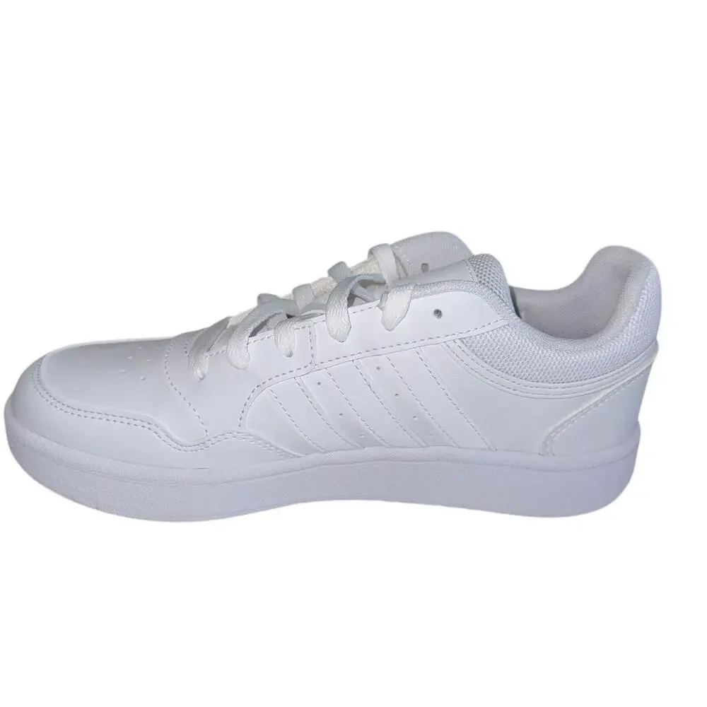 Adidas Hoops 3.0 Youth Boys White Basketball Sneaker Lace Up SZ/7